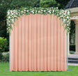 Chiffon Backdrop Drape Panel 14 ft x 57 in Apricot/Peach