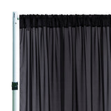 Chiffon Backdrop Drape Panel Black