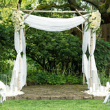 Chiffon Backdrop Drape Panel White