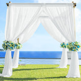 Chiffon Backdrop Drape Panel White
