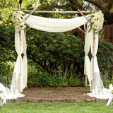 Chiffon Backdrop Drape Panel 14 ft x 57 in Ivory