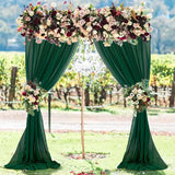 Chiffon Backdrop Drape Panel 14 ft x 57" Hunter Green