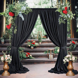Chiffon Backdrop Drape Panel Black