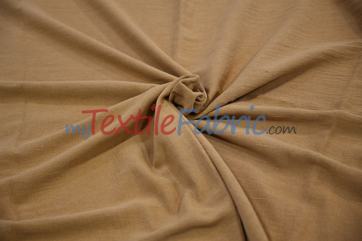 100 Percent Cotton Gauze Fabric - Soft Lightweight Muslin, 46/48" Width, Yards, Bolts, Sample Swatch (1 Yard)