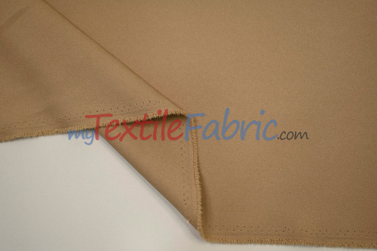 Polyester Gabardine Fabric - Multiple Colors, 58" Width (1 Yard)