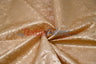 Satin Flower Brocade Polyester Fabric - Tone On Tone Embossed Floral, 58/60" Width (1 Yard)