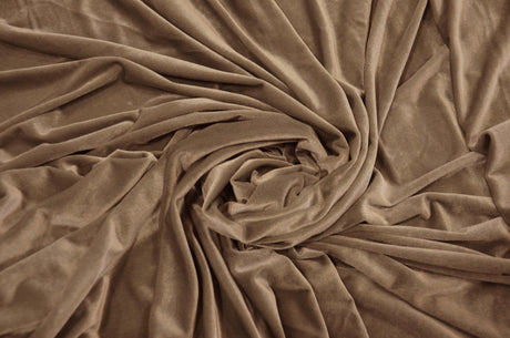 Stretch Velvet Spandex Fabric - Solid, 58" Width (1 Yard)