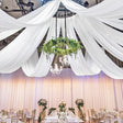 Chiffon Ceiling Drapery Panel White