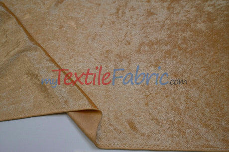 Panne Velvet Polyester Fabric - Crush Panne Velour, Solid, 58/60" Width (1 Yard)