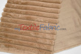Striped Rabbit Fur 100 Percent Polyester Fabric - Striped Faux Rabbit Fur, 64/66" Width (1 Yard)