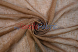 Swiss Sheer Sheer Polyester Fabric - Linen-Look Sheer Drapery, 130" Wide, White (1 Yard)