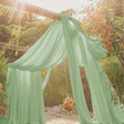 Chiffon Ceiling Drapery Panel Sage Green