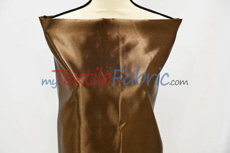 Bridal Satin Polyester Fabric - Shiny Solid, 58/60" Width, Multiple Colors (Yards, Bolts, Sample Swatches)