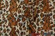 Large Cheetah Cotton Print 100 Percent Cotton Fabric - Brown Animal Print, 58/60" Width (1 Yard)