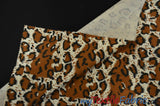 Large Cheetah Cotton Print 100 Percent Cotton Fabric - Brown Animal Print, 58/60" Width (1 Yard)