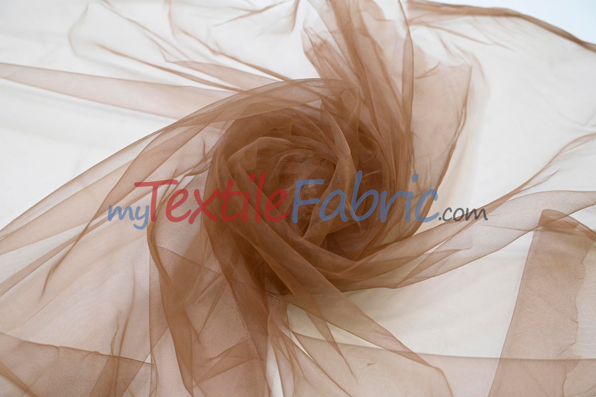 Micro Mesh Polyester Fabric - Sheer Soft Stretch Tulle, 58/60" Width, Multiple Colors (1 Yard)
