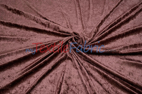 Panne Velvet Polyester Fabric - Crush Panne Velour, Solid, 58/60" Width (1 Yard)