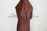 Panne Velvet Polyester Fabric - Crush Panne Velour, Solid, 58/60" Width (1 Yard)