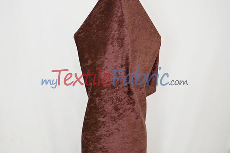 Panne Velvet Polyester Fabric - Crush Panne Velour, Solid, 58/60" Width (1 Yard)