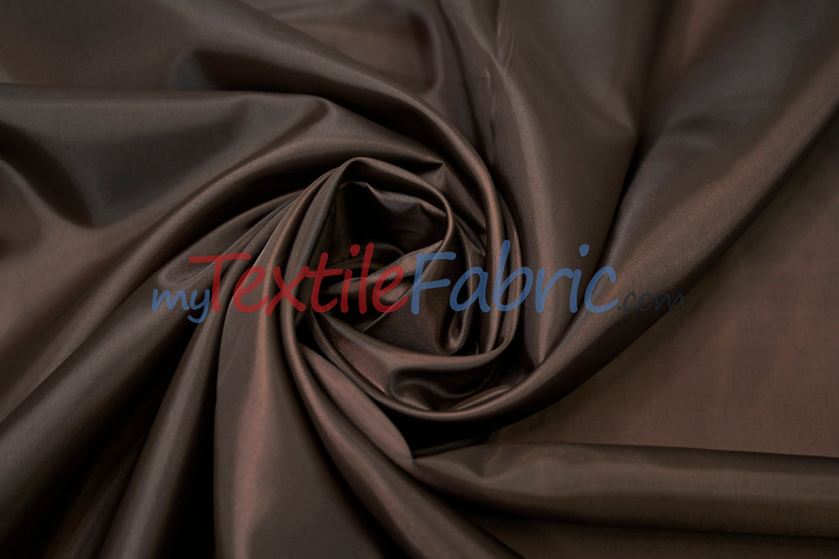 Polyester Lining Fabric - 100 Percent Polyester, Solid, 58/60" Width (Continuous Yards)