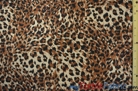 Small Cheetah Cotton Print 100 Percent Cotton Fabric - Animal Print, 58/60" Width (Yards)