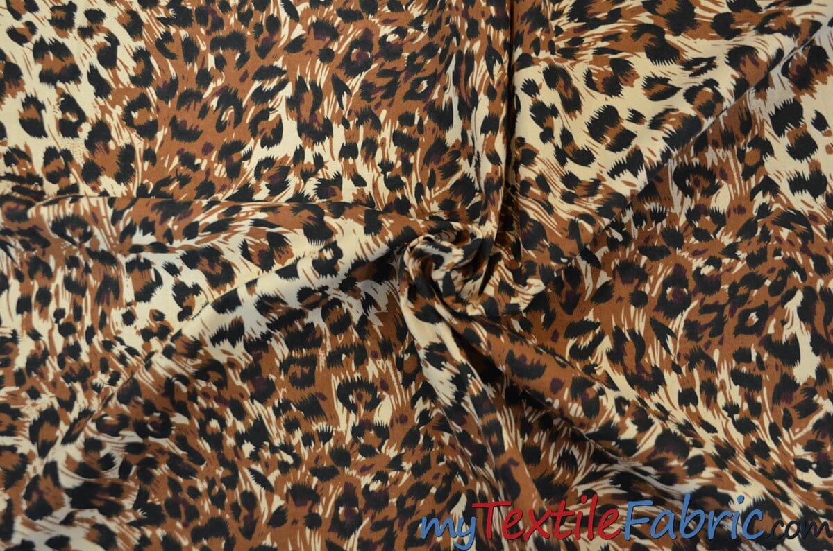 Small Cheetah Cotton Print 100 Percent Cotton Fabric - Animal Print, 58/60" Width (Yards)