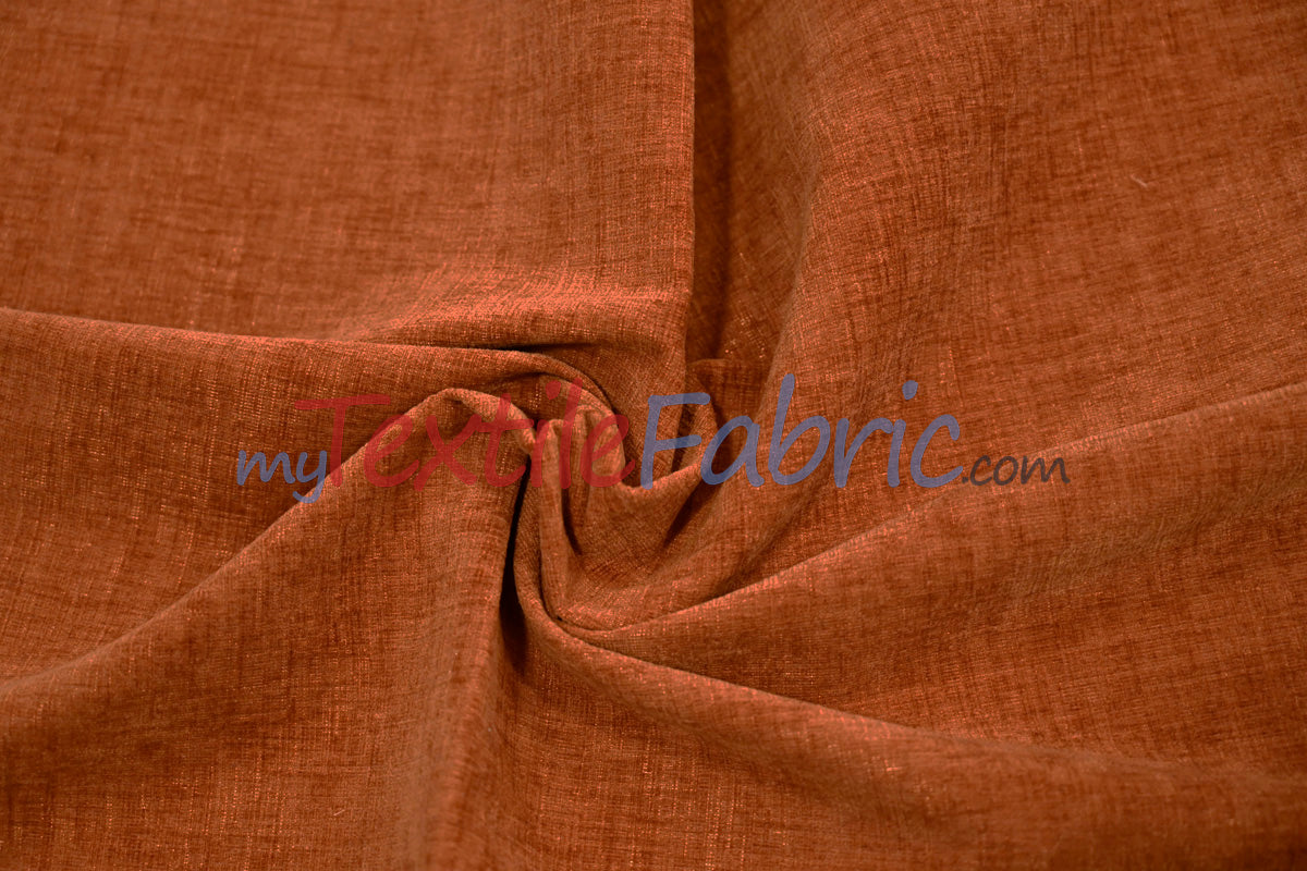 Chenille Polyester Fabric - Ultra Soft Velvety Texture, 60" Width, 350 GSM (1 Yard)