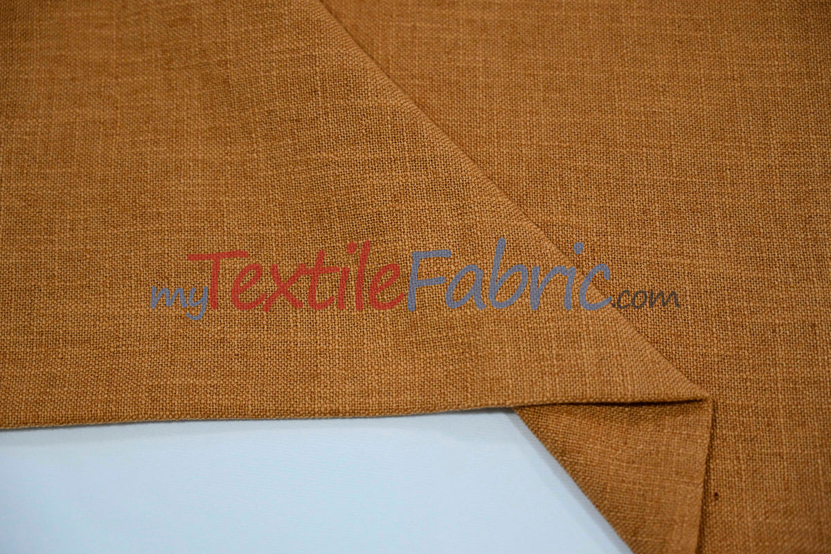 Luxe Linen Fabric Polyester-Linen Blend Fabric - 60" Wide, Upholstery, Apparel, Tablecloth (1 Yard)