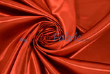 Bridal Satin Polyester Fabric - Shiny Solid, 58/60" Width, Multiple Colors (Yards, Bolts, Sample Swatches)