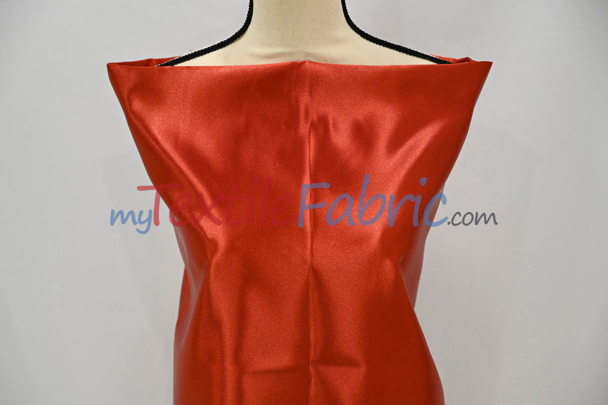 Bridal Satin Polyester Fabric - Shiny Solid, 58/60" Width, Multiple Colors (Yards, Bolts, Sample Swatches)
