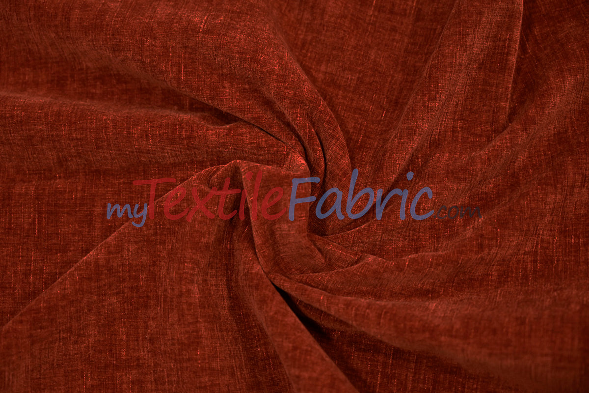 Chenille Polyester Fabric - Ultra Soft Velvety Texture, 60" Width, 350 GSM (1 Yard)