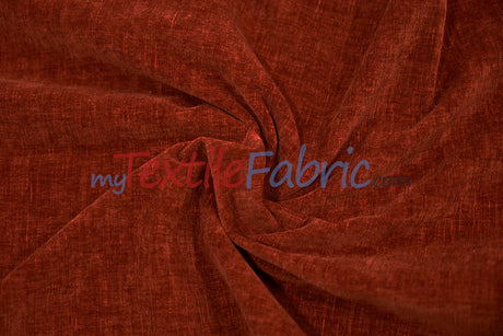 Chenille Polyester Fabric - Ultra Soft Velvety Texture, 60" Width, 350 GSM (1 Yard)