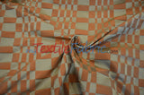 Faux Dupioni Polyester Fabric - Plaid, 54" Width (By The Yard)