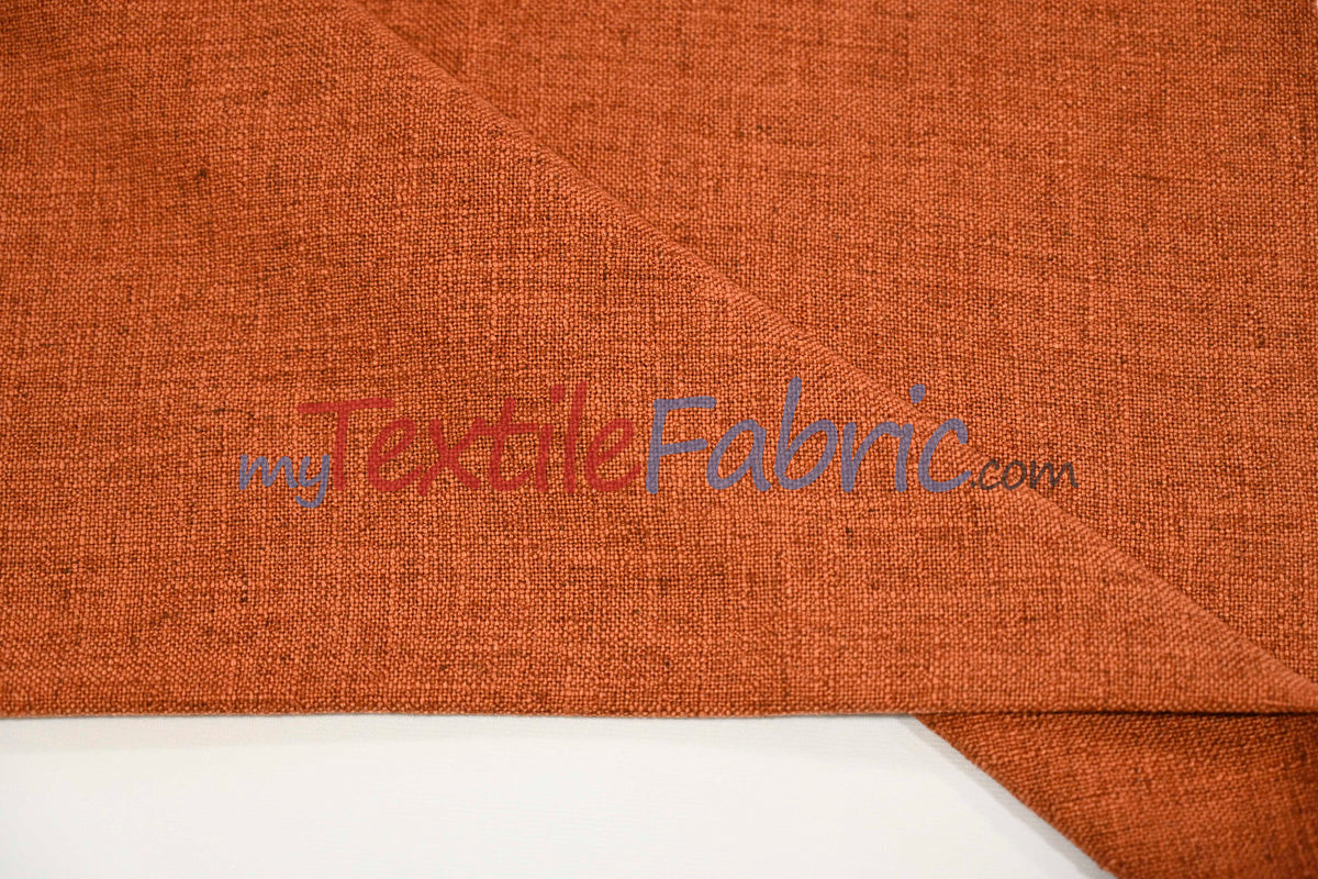 Luxe Linen Fabric Polyester-Linen Blend Fabric - 60" Wide, Upholstery, Apparel, Tablecloth (1 Yard)