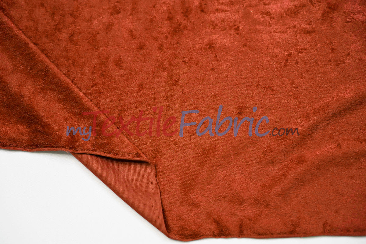 Panne Velvet Polyester Fabric - Crush Panne Velour, Solid, 58/60" Width (1 Yard)