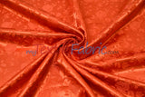 Satin Jacquard Satin Polyester Fabric - Satin Flower Brocade, 58/60" Width, Sample Swatch 3"x3" (1 Sample Swatch)