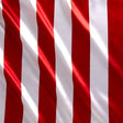 Red White Stripe 1″ inch Satin Fabric