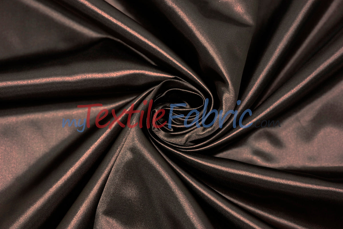 Bridal Satin Polyester Fabric - Shiny Solid, 58/60" Width, Multiple Colors (Yards, Bolts, Sample Swatches)