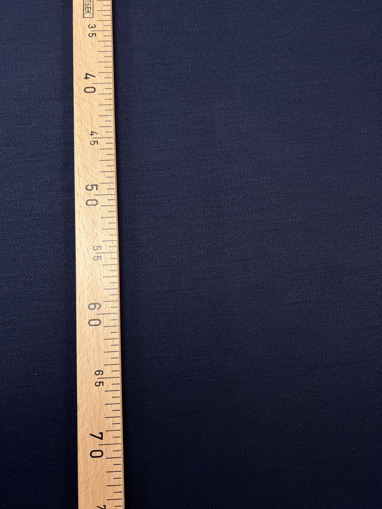 Wool Polyamide Elastane Knitted Fabric Blue