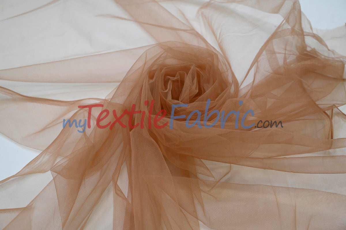 Micro Mesh Polyester Fabric - Sheer Soft Stretch Tulle, 58/60" Width, Multiple Colors (1 Yard)