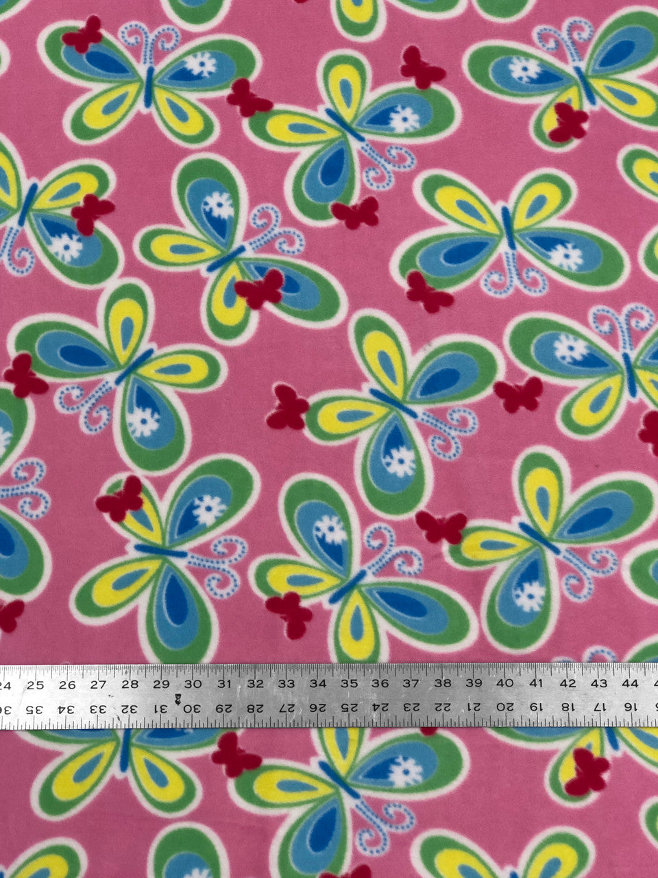 Assorted Anti-Pill Fleece Fabric - Floral, Butterfly, Dog, Pink Ribbon, Bright Plaid, 58-60 Inches Wide
