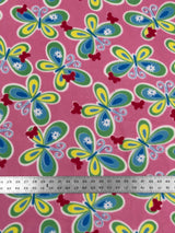 Assorted Anti-Pill Fleece Fabric - Floral, Butterfly, Dog, Pink Ribbon, Bright Plaid, 58-60 Inches Wide