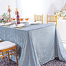 Seamless Rectangular Ice Crushed Velvet Tablecloth