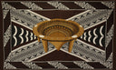 Polyester Sarong Kingdom of Tonga Kava Bowl Border Crossing Pattern