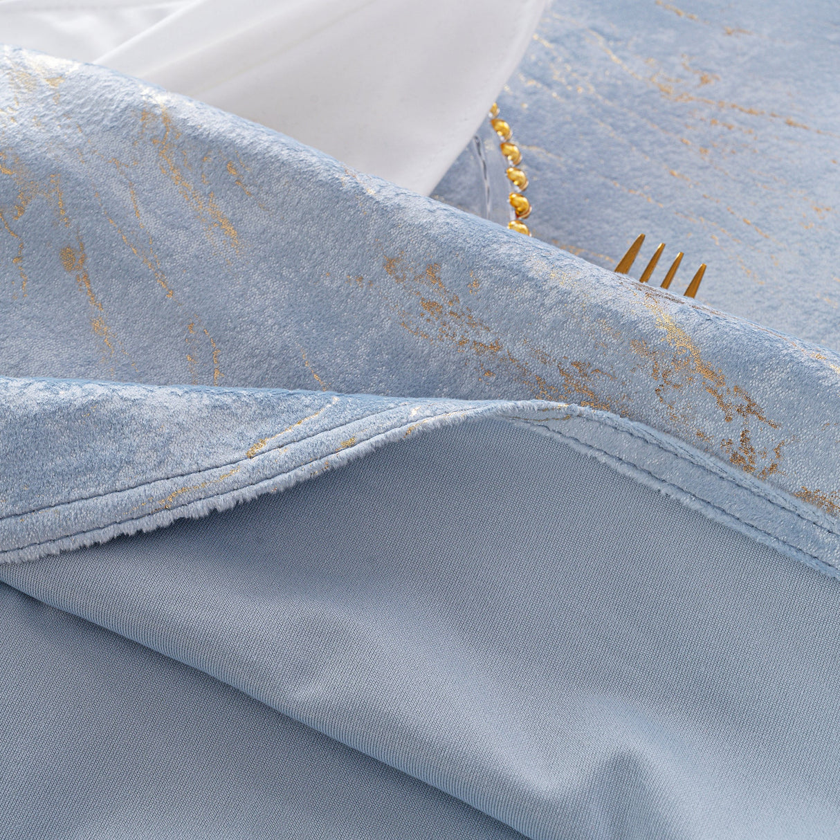 Velvet Sample Napkin 20x20 Dusty Blue