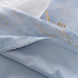 Rectangular Holland Velvet Tablecloth 90x156 Dusty Blue