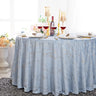 Round Gilded Marble Holland Velvet Tablecloth