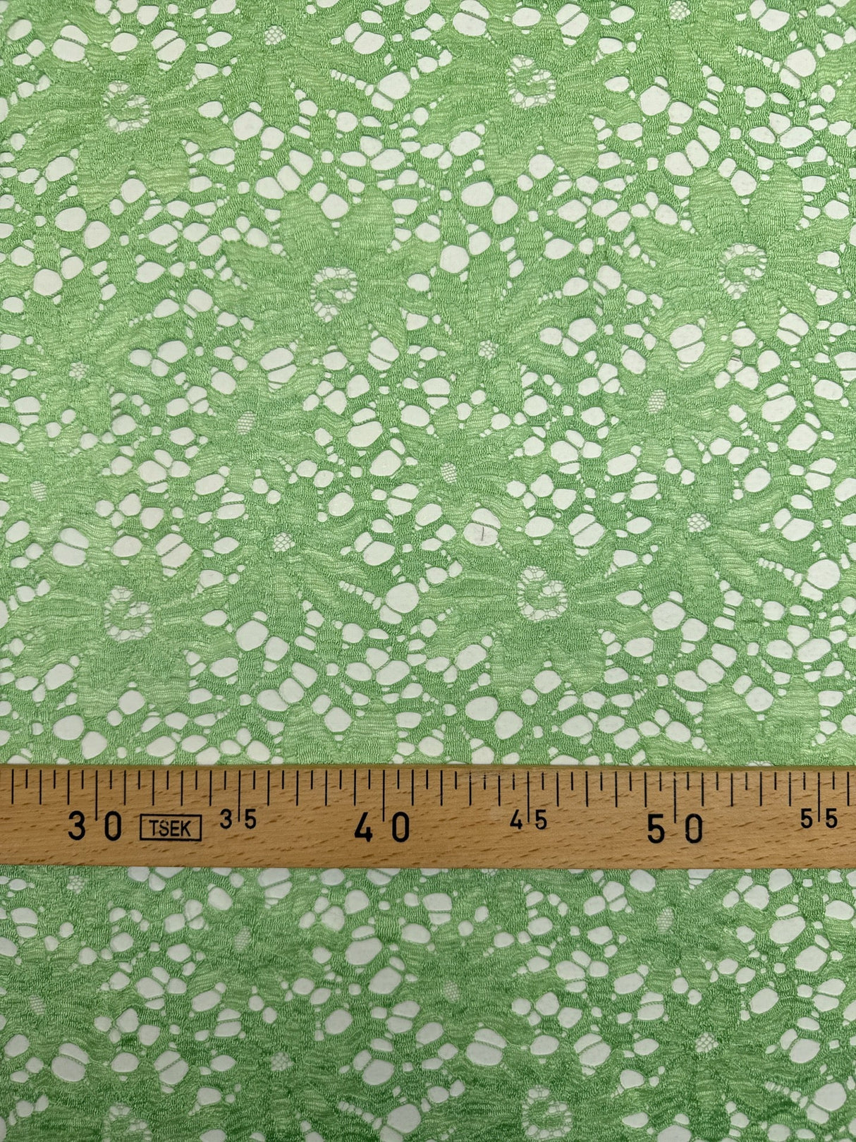 Polyester Lace Floral Green