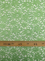 Polyester Lace Floral Green