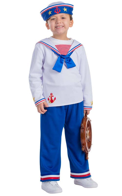 Boys sailor costume with shirt pants and hat